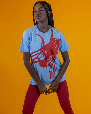 CAMISETA TRADICIONAL 100% ALGODÃO COM ESTAMPA FRONTAL - FLY