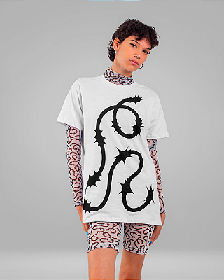 CAMISETA TRADICIONAL 100% ALGODÃO COM ESTAMPA FRONTAL - FRENZY