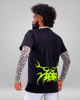 CAMISETA TRADICIONAL 100% ALGODÃO E ESTAMPA NEON - GOIAMU
