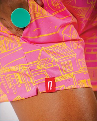 SHORT CURTO TACTEL COM BOLSOS LATERAIS - BEZERROS