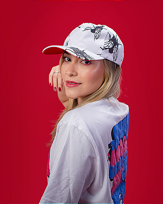 BONÉ AMERICANO ESTAMPADO ABA CURVA - FLY