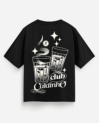 Camiseta Oversized - Caldinho Club - Preta