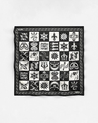 Lenço Acetinado 75x75 - Armorial