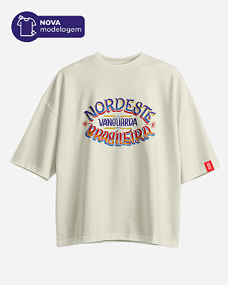 Camiseta Oversized Boxy - Nordeste Vanguarda - Offwhite