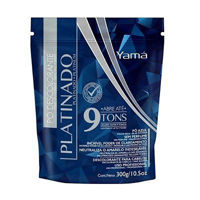 Pó Descolorante Yamá Platinado 300g 9 tons - Platinado