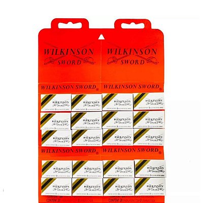 Lâmina De Barbear Gilete Wilkinson Cartela C/60 UNIDADES