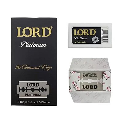 Lâmina Para Barbear Lord Platinum Diamond Edge
