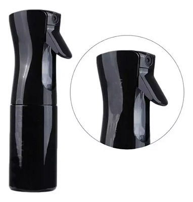 Pulverizador Continuo 500ml Spray Nevoa Semi Automático preto