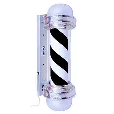 Barber Pole Preto e Branco sem Globo 70cm 220v