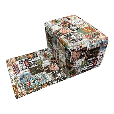 Puff Assento Corte De Cabelo Para Criança Barbearia (ESTAMPADO)