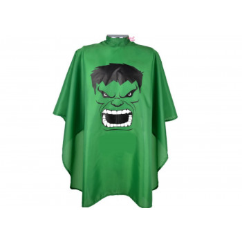 CAPA DE CORTE INFANTIL ESTAMPADA PARA CABELEIREIRO - HULK