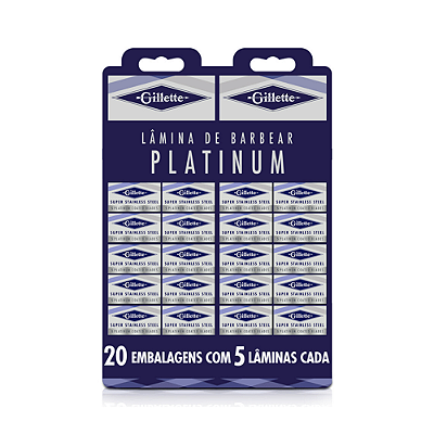 Lâmina de Barbear Platinum 5 Laminas - Gilette