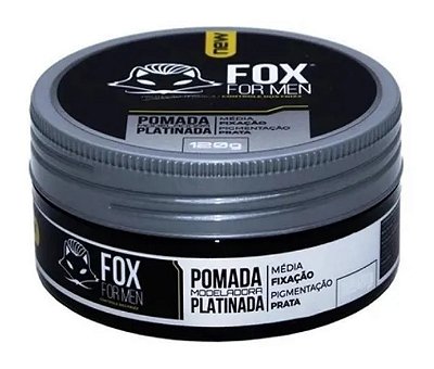 Pomada Modeladora Platinada Fox For Men 120g