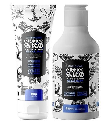 Kit Sabonete + Balm para Tatoo Choice Bro Embaixador 80g