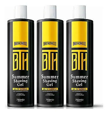 Kit 3 Shaving Gel BTH Summer 750ml