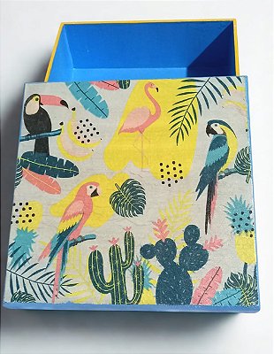 Caixa de Decoupage - Aves por Débora Artes