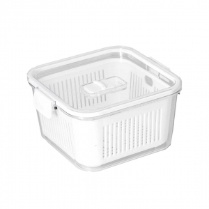 Pote Slim Hermético Multiuso com Cesto Branco 1.360ml Paramount Ref.1775