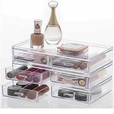 Caixa Organizadora com 2 Gavetas Elegance 31,5×18,5×7cm Paramount Ref.1093