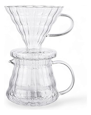 Passador de Café Enrico com Coador e Jarra de Vidro 700ml Hauskraft Ref.CAFT024