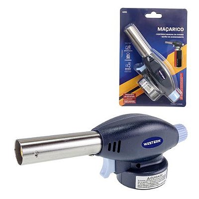 Maçarico Portátil Pro Encaixe a Gás Butano Western Ref.6019