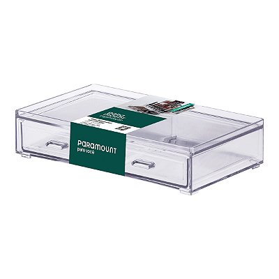 Caixa Organizadora com 2 Gavetas Elegance 21,5×12,5×5cm Paramount Ref.1090