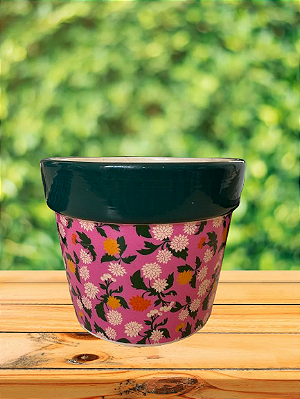 Vaso de Porcelana Floral 8,5x11cm Estampa n.3 Tokyo Design Ref.VAS0010