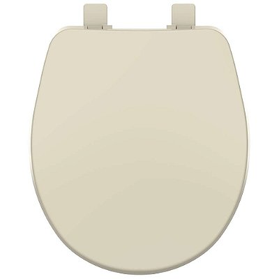 Assento Sanitário Termofixo Soft Close Convencional Oval Creme para vaso Deca
