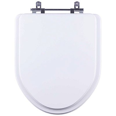 Assento Sanitário em MDF Gunna Branco para bacia Eternit