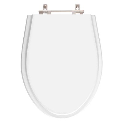 Tampa de Vaso Sanitário Poliéster Nya Branco para bacia KZA3