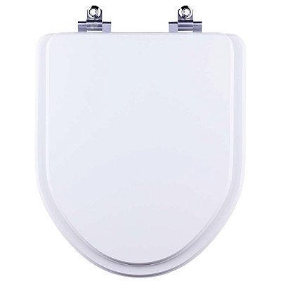 Assento Sanitário Laqueado Soft Close Gunna Branco para vaso Eternit