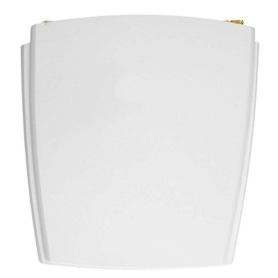 Assento Sanitário Poliester Nuage Branco para vaso Incepa com Ferragem Dourada