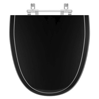 Assento Sanitario Aloha Preto para vaso Celite