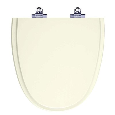 Assento Sanitário Laqueado Soft Close Aloha Pergamon (Bege Claro) para vaso Celite
