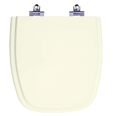 Assento Sanitário Laqueado Soft Close City Pergamon (Bege Claro) para vaso Celite