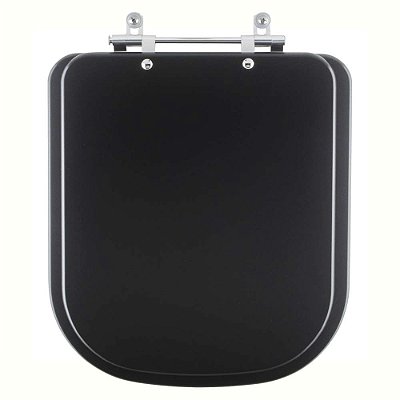 Assento Sanitário Axis Ébano Fosco (Preto Fosco) para vaso Deca