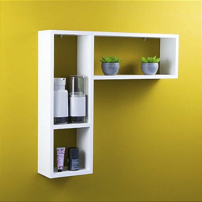 Nicho Porta Papel Organizador Branco para Banheiro Andorinha