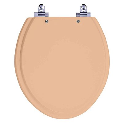 Assento Sanitário Laqueado Soft Close Azalea Pessego 73 para vaso Celite