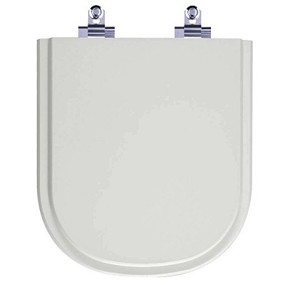 Assento Sanitário Laqueado Soft Close Life Cinza Prata (Cinza Claro) para vaso Celite