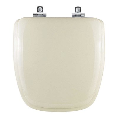 Tampa de vaso Almofadado Soft Close Fit Bege Claro para bacia Celite