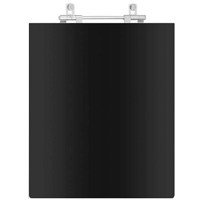 Assento Sanitário Poliéster Cubo Preto Fosco para vaso Deca