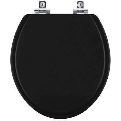 Assento Sanitário Soft Close Iris Preto para vaso Mari
