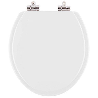 Assento Sanitário Poliéster Soft Close Iris Branco para vaso Mari