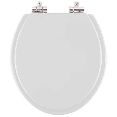 Assento Sanitário Poliéster Soft Close Iris Cinza Claro para vaso Mari