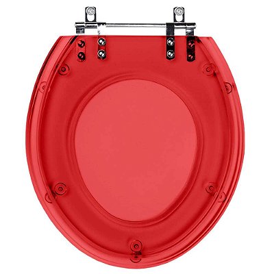 Tampa de Vaso Acrilico Transparente Vermelho para vaso Incepa Flamingo