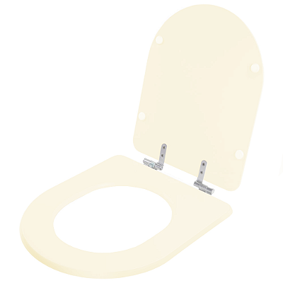 Assento Sanitario Poliester Soft Close San Remo Marfim (Bege Claro) para vaso Hervy