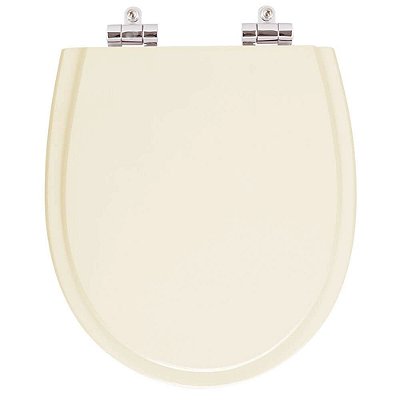 Assento Sanitario Poliester com Amortecedor Polo Marfim (Bege Claro) para Vaso Hervy