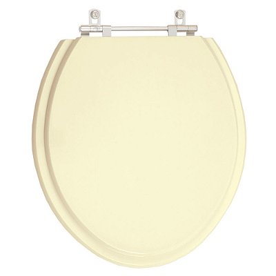 Assento Sanitario Poliester Convencional Oval Universal Bege Claro