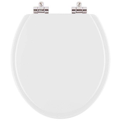 Assento Sanitario Poliester com Amortecedor Colonial Branco para Vaso Hervy