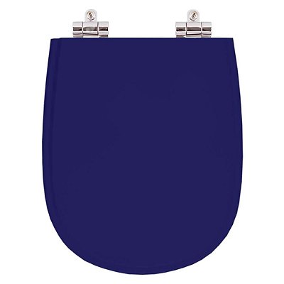 Assento Sanitario Poliester com Amortecedor Paris Azul Cobalto para Vaso Ideal Standard