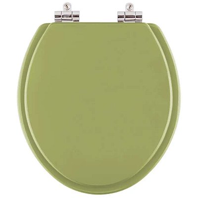 Assento Sanitario Poliester com Amortecedor Azalea Verde Itapoa para Vaso Celite